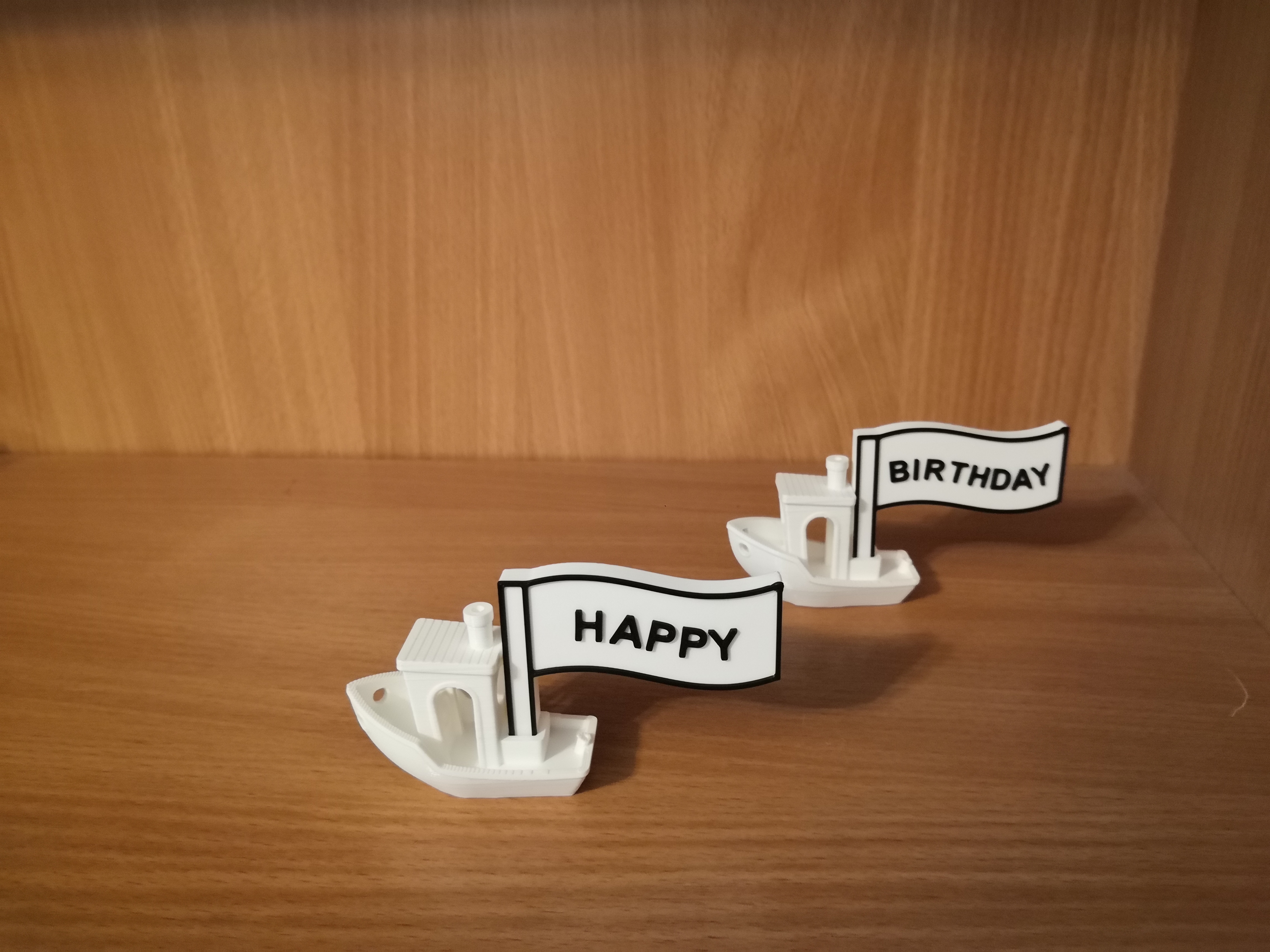 Benchy Birthday Sign