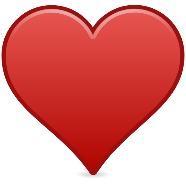 Heart stamp seal