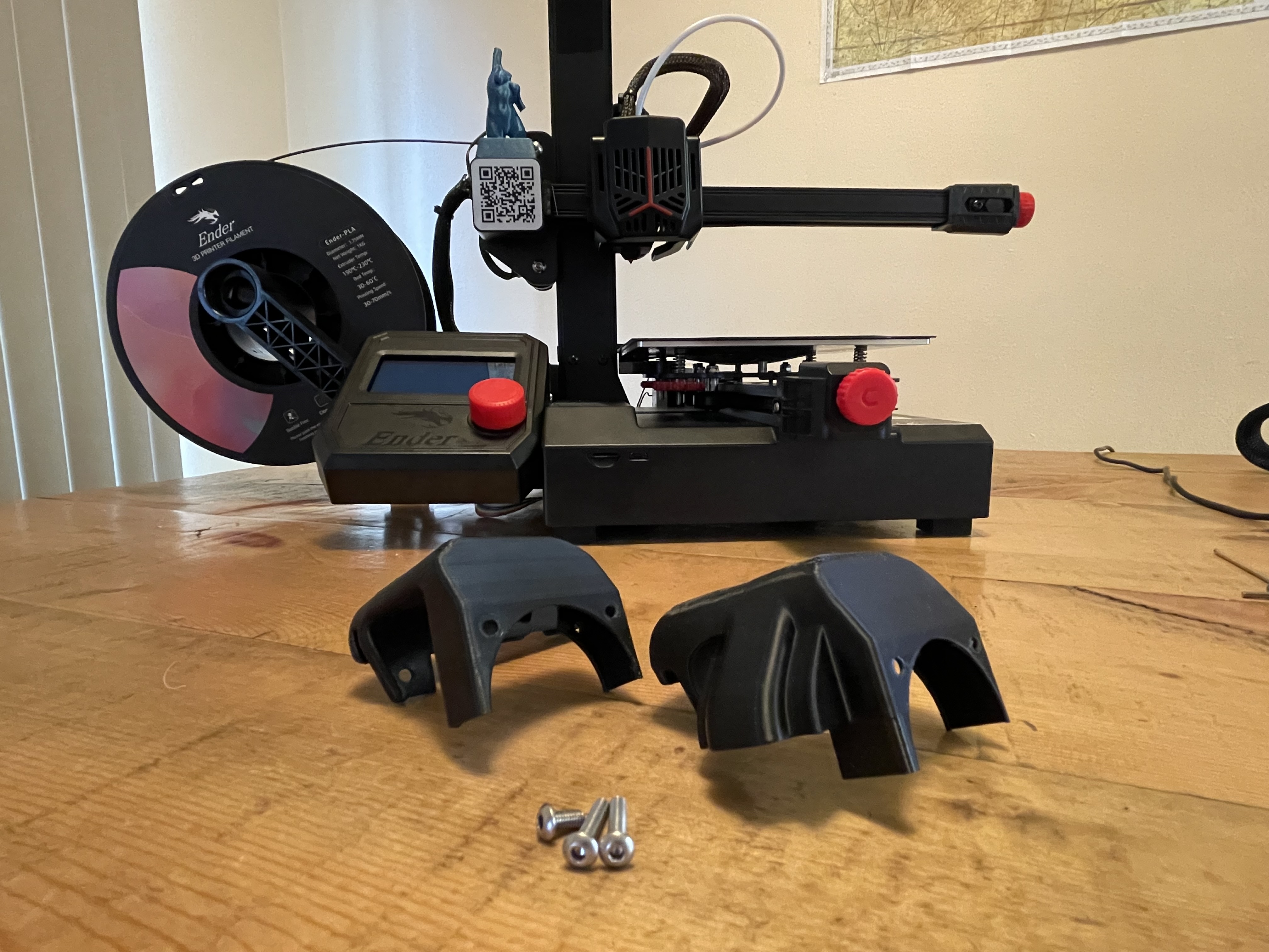 Ender 2 Pro Fan Mount w/CR Touch