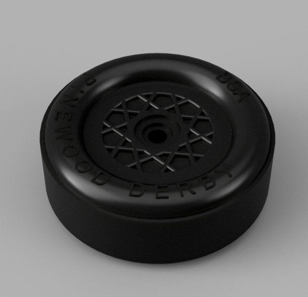 Pinewood Derby Wheel STL & STEP by Halkenguard Download free STL