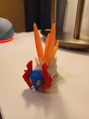 STL file Pokemon Paradox Acient Volcarona Slither Wing 🐉・3D