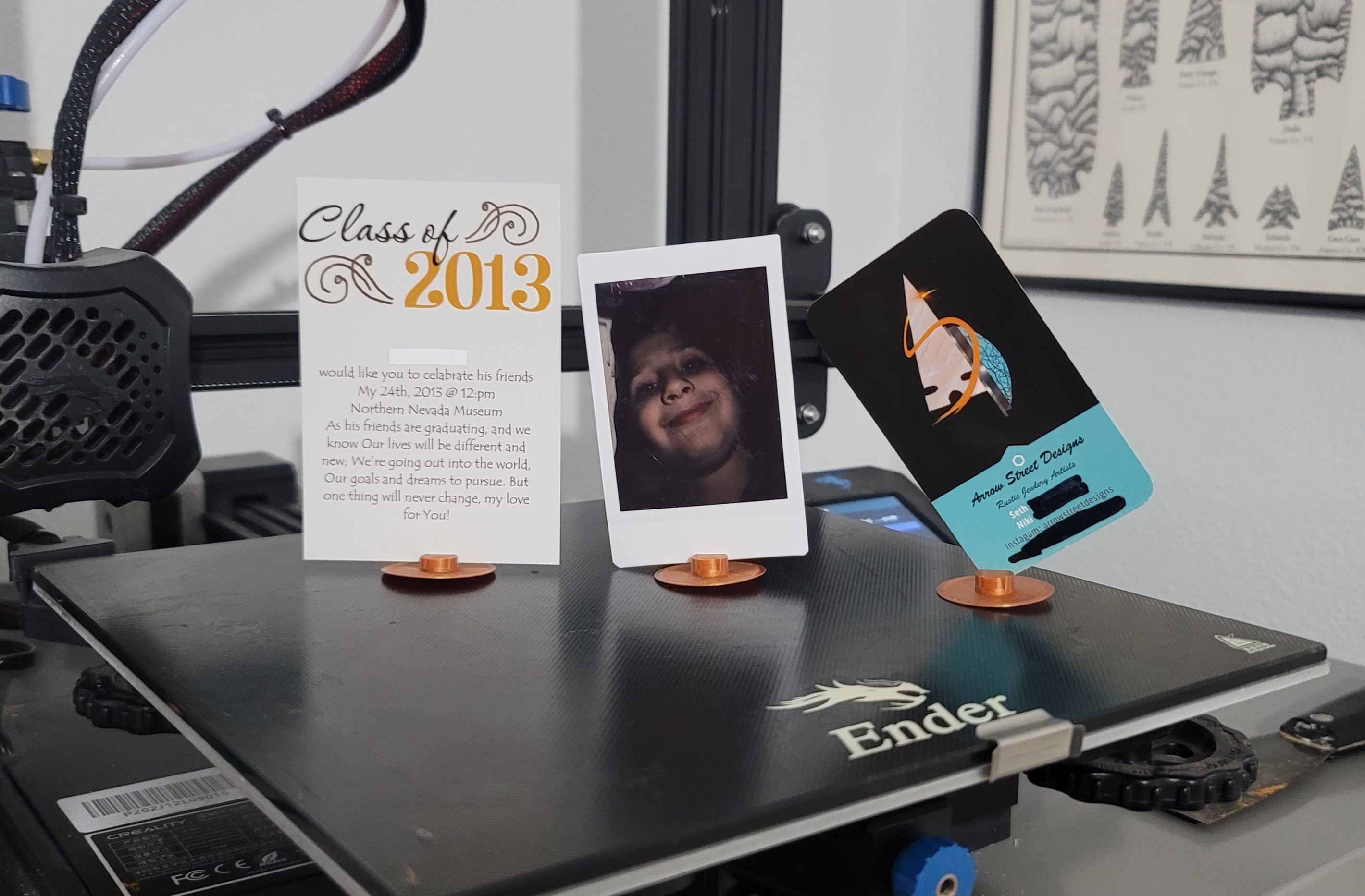 Dual sided Card & Picture holder