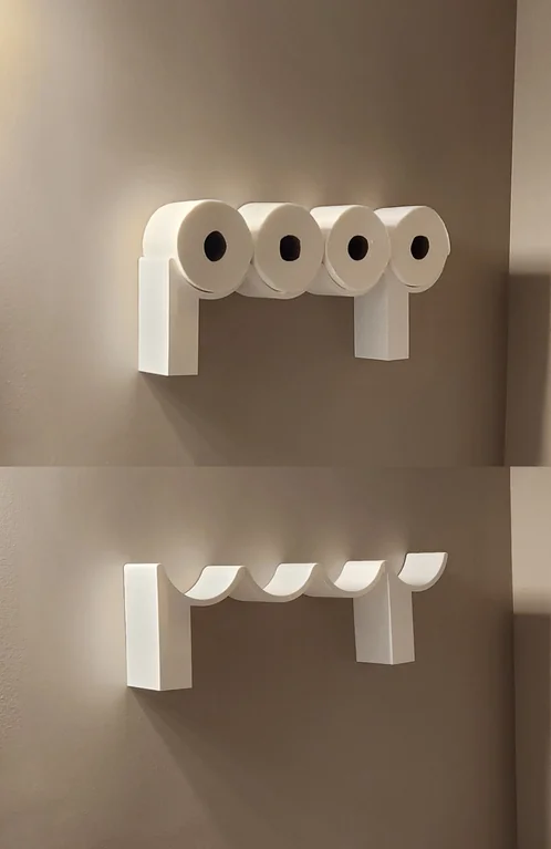 Toilet Paper Roll "Poop" Holder