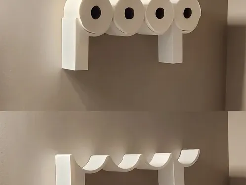 Toilet Paper Roll "Poop" Holder