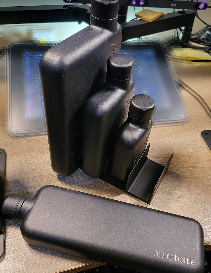 Memo Bottle Stand for storage by M H Download free STL model