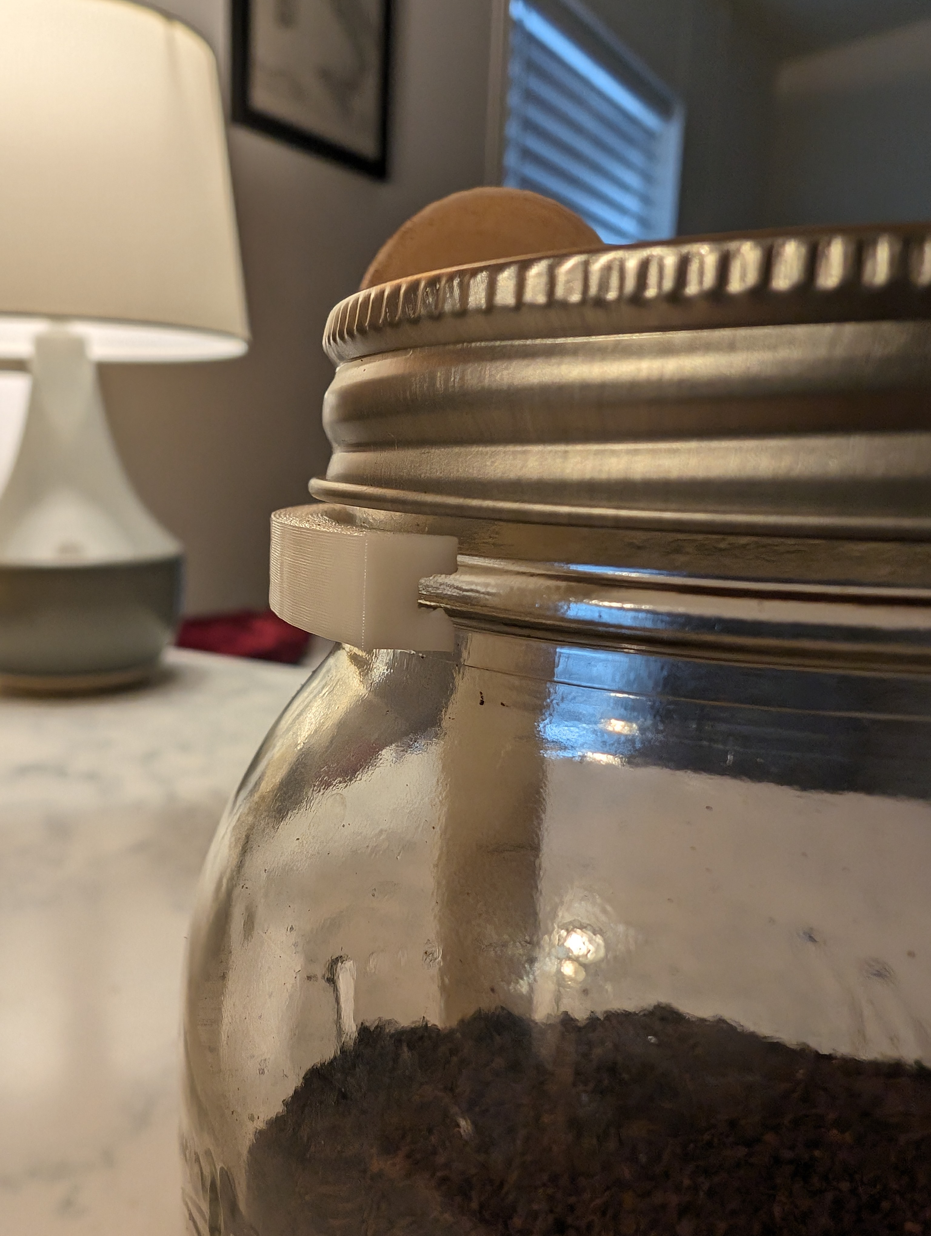 Mason Jar Coffee Clip & Scoop by MrBaked Download free STL model