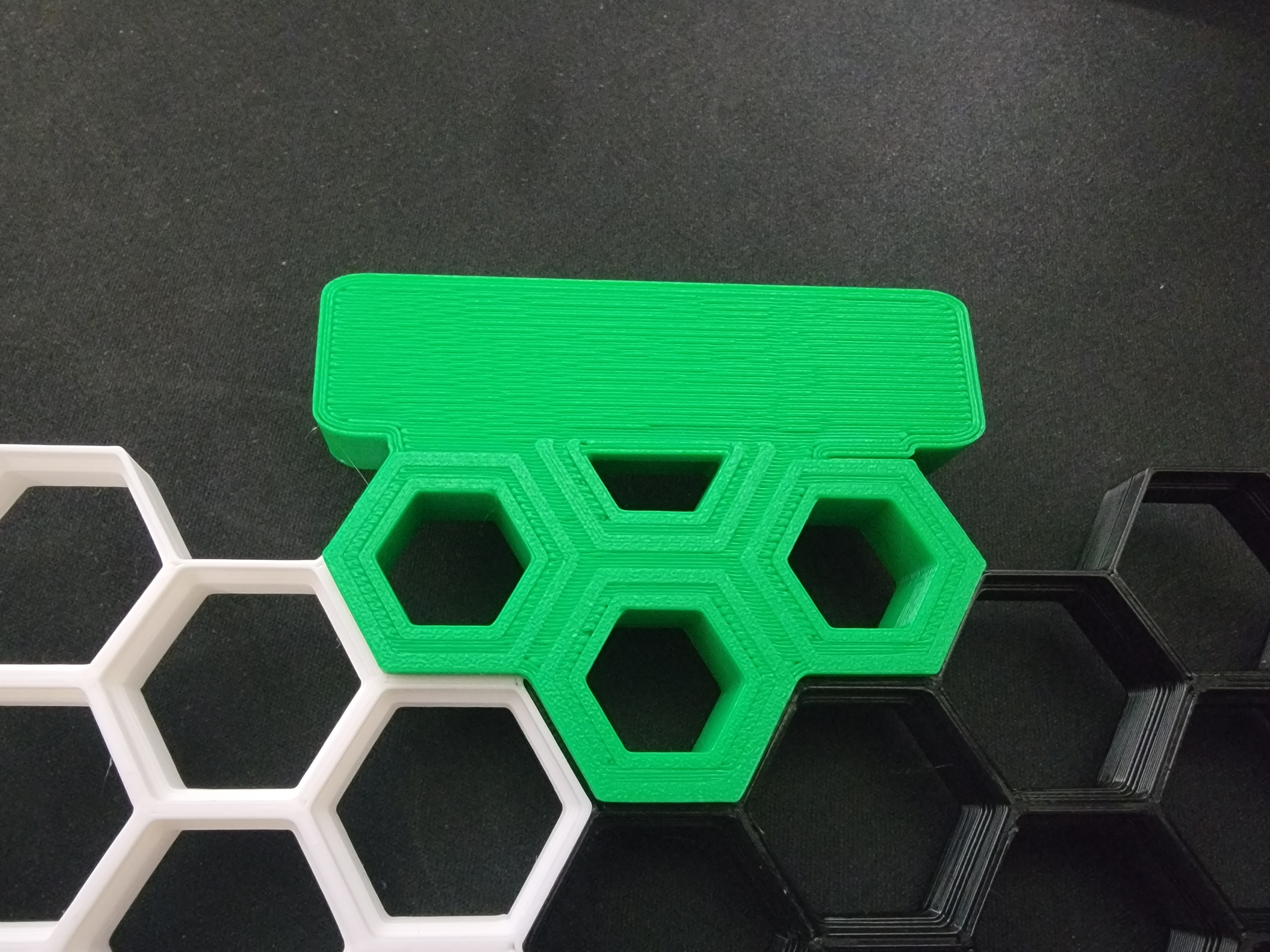 Honeycomb Triple Hollow Command Strip 3D model thumbnail