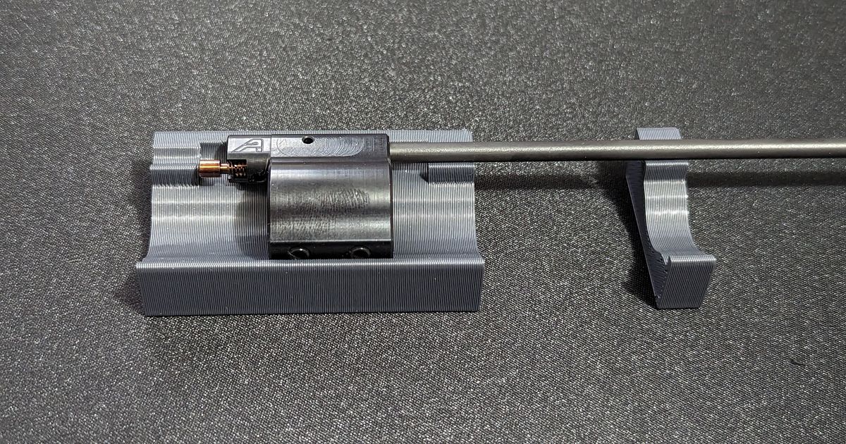 Gas Block Jig Aero Precision low profile adjustable gas block by