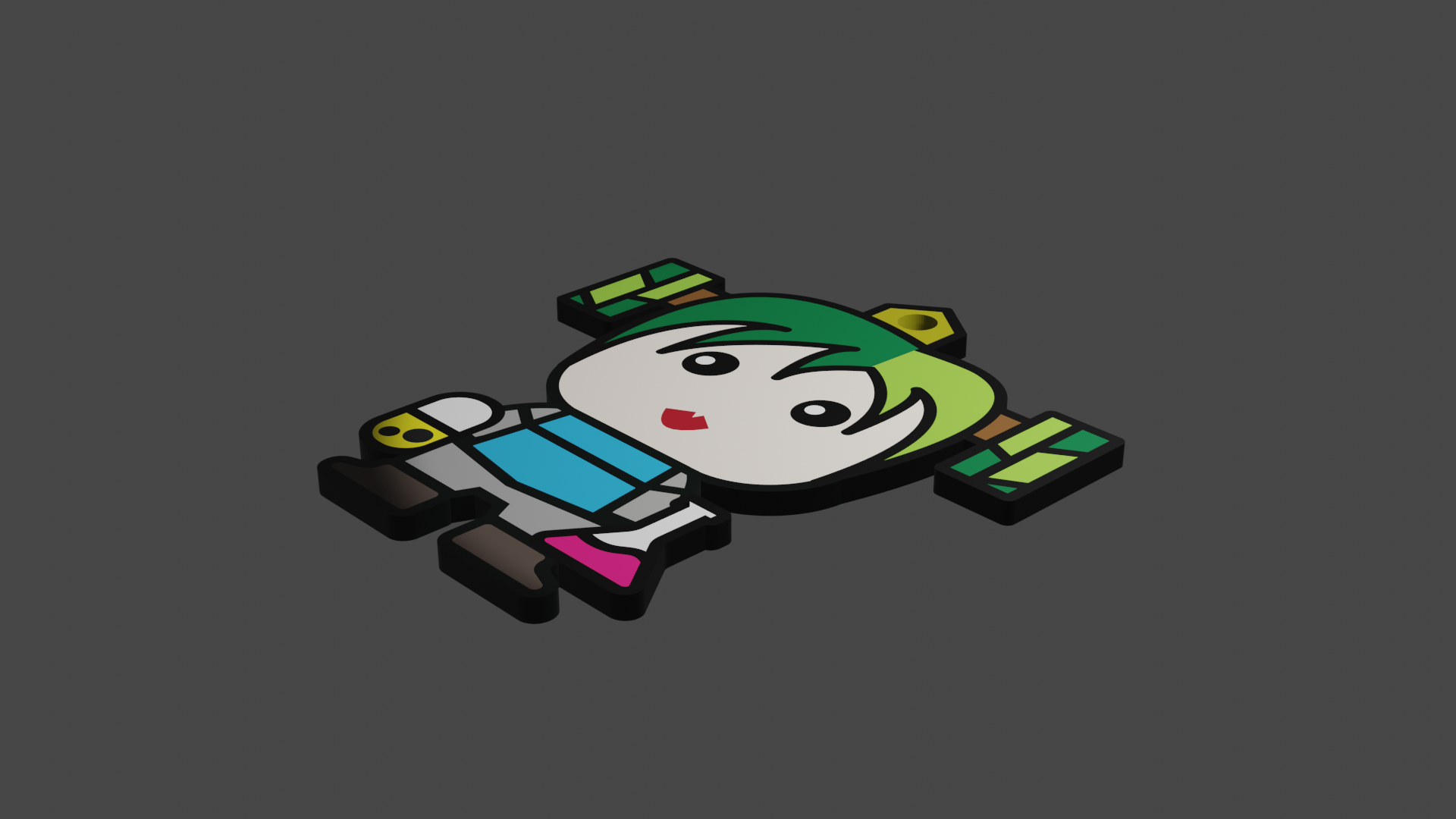 2D Chemistry Bambu girl
