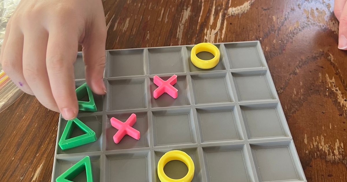 3 person Tic Tac Toe by Mivin | Download free STL model | Printables.com