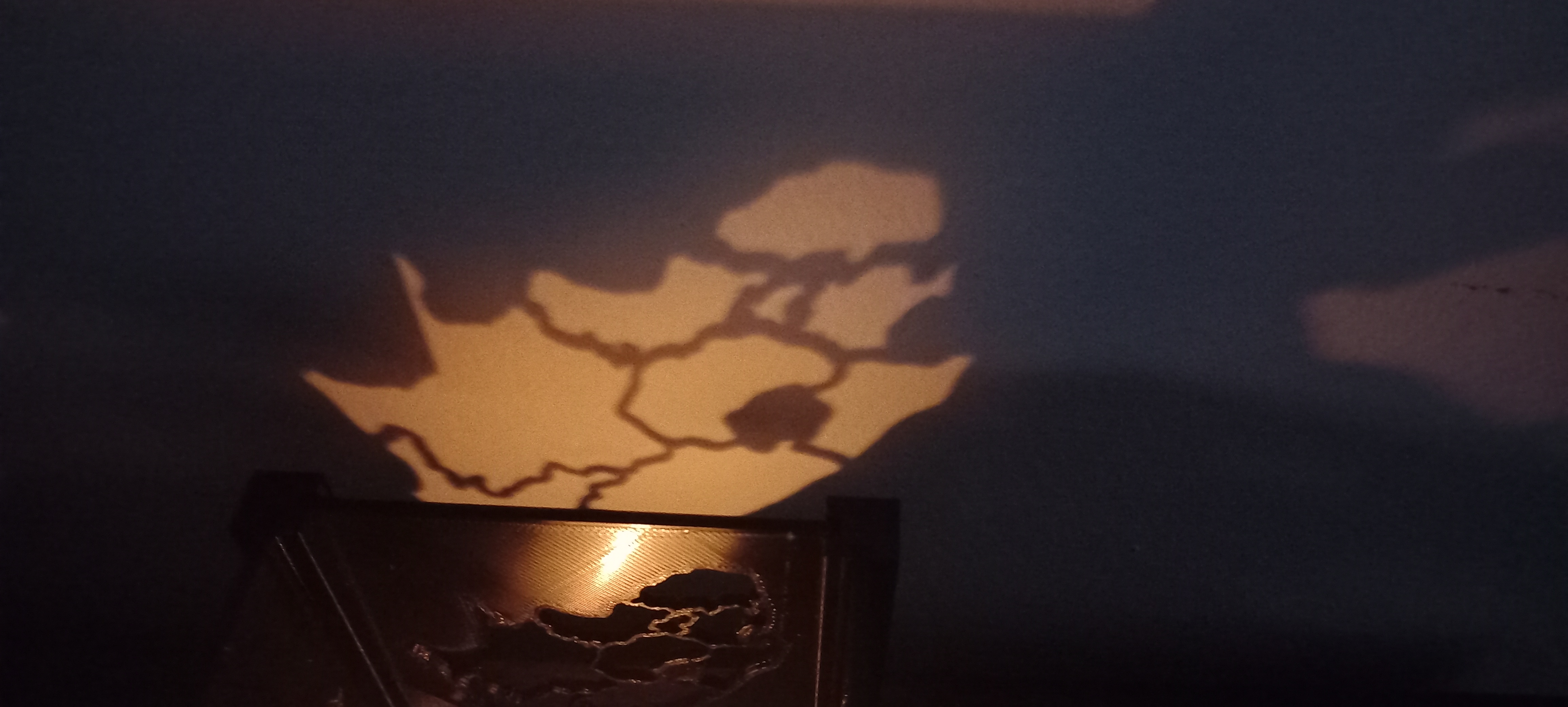 Regional Map of South Africa Tea Light Holder