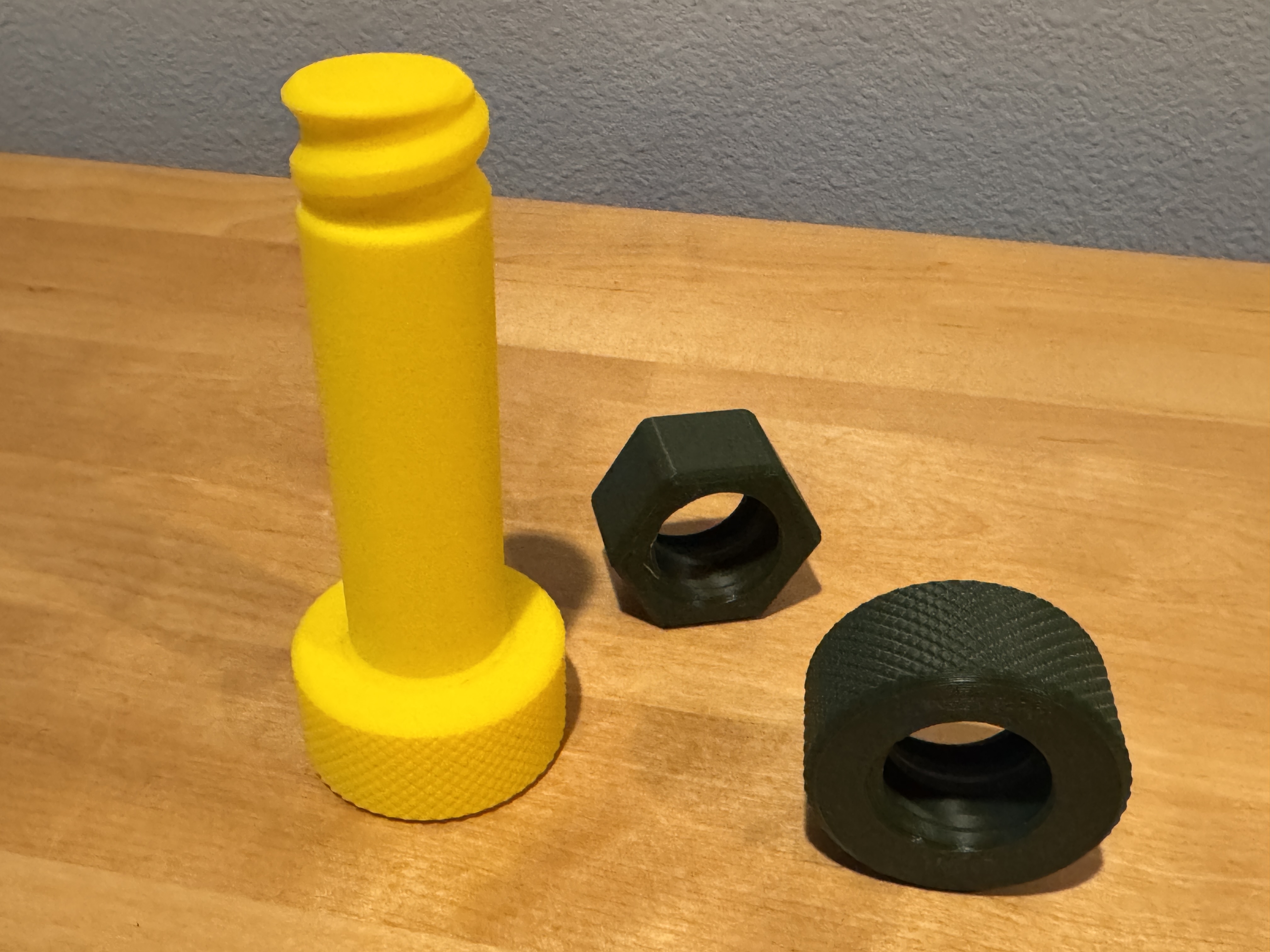 Printable Squat Rack Hardware - 3x3" with 1" Holes