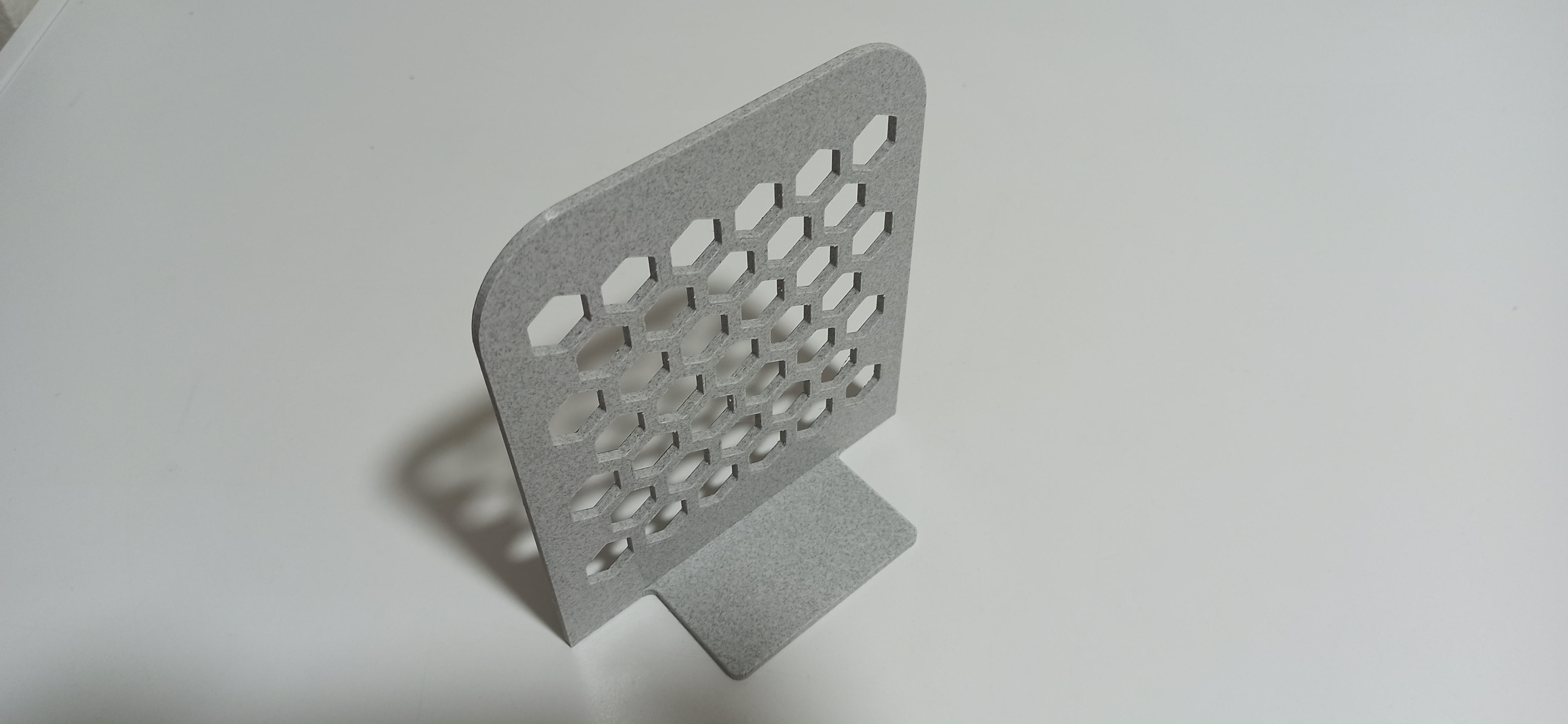 Book holder honeycomb design