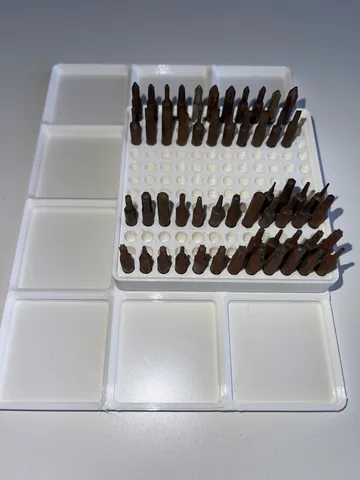 Gridfinity mini hex bit holder