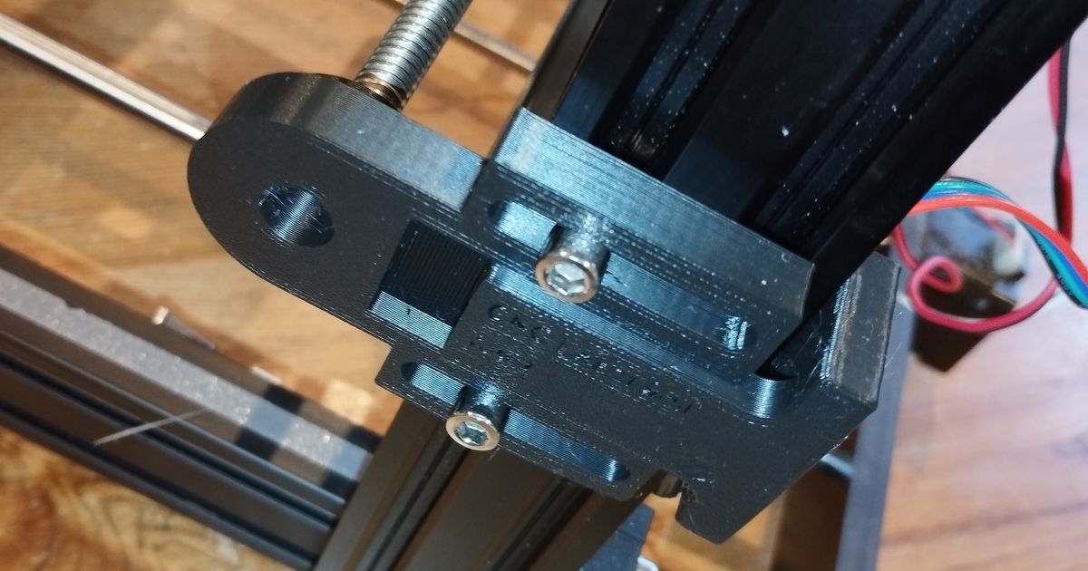 X axle mount V2 for linear rail CNC 3018 by Greg FRISON | Download free ...