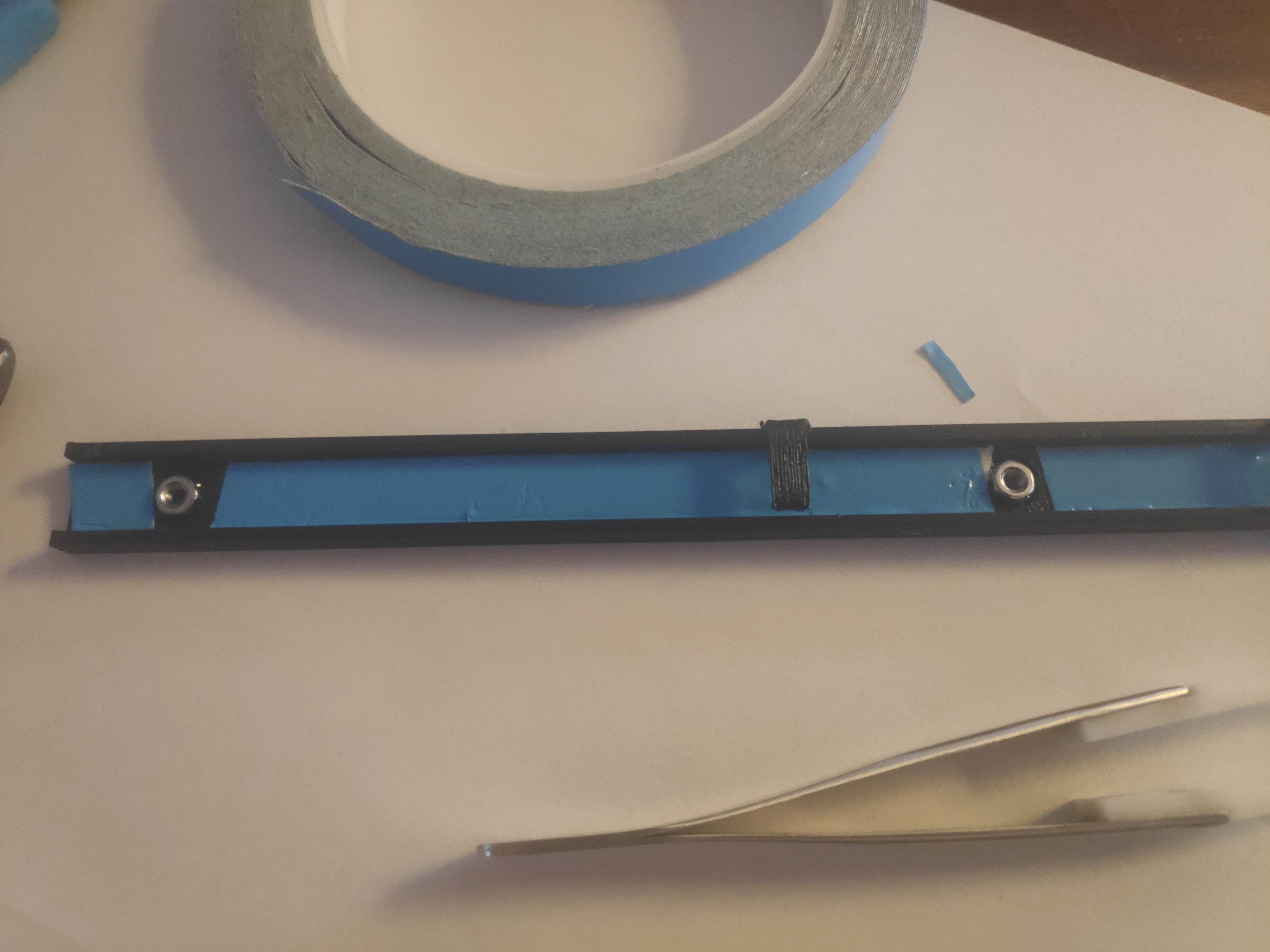 LED Strip (WS2812) holder for top Radiator/Fan mount (Fractal Pop)