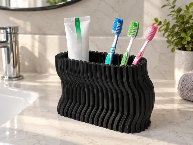 Ribbed Wave Organizer – Modern Storage