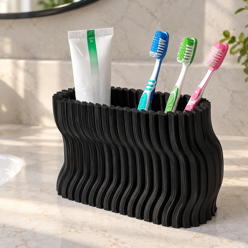 Ribbed Wave Organizer – Modern Storage by GentleDesign | Download free ...