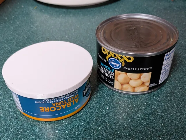 Disposable Tuna Can lid (fits 3 5/8 inch cans - 85.7mm)