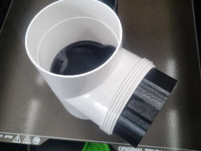 90mm PVC Tee Diverter - Downpipe/Gutter Cleaning