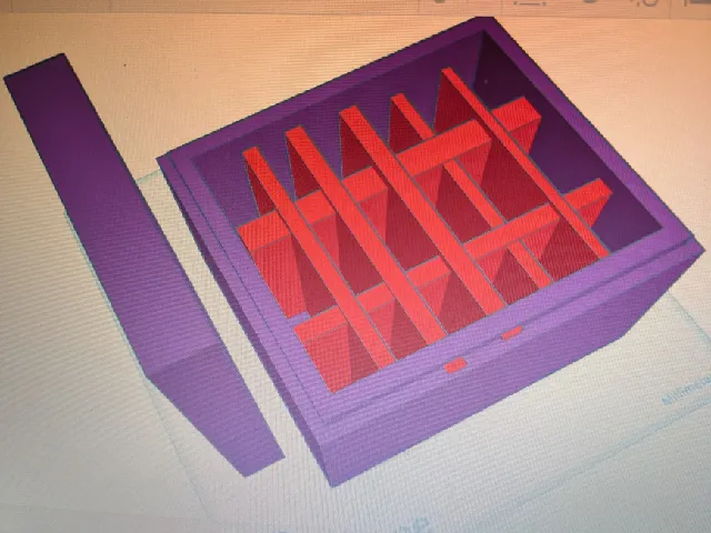sorting box with lid