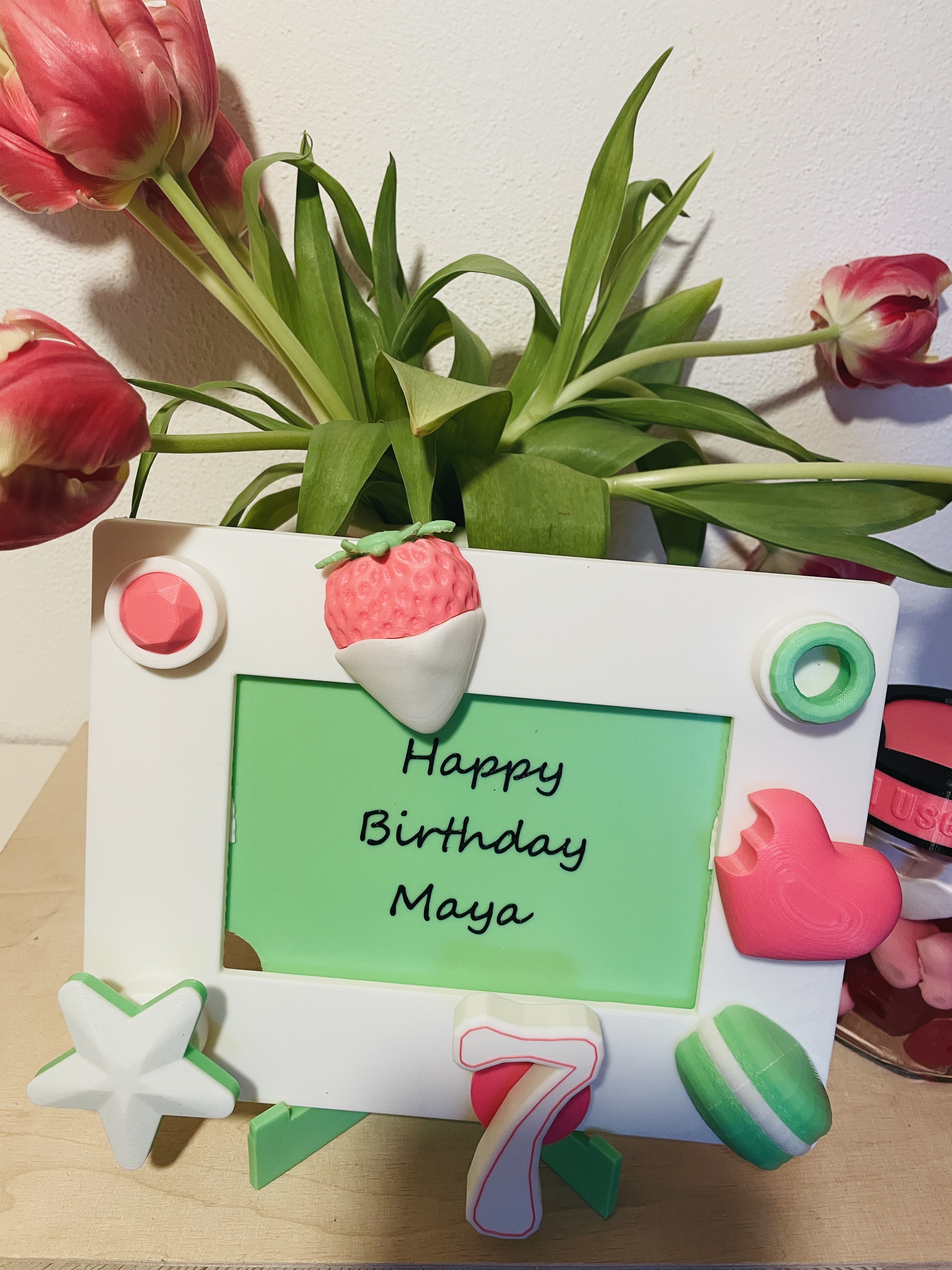7th birthday bundle for Brick Frame ( Compatible with Lego wreath) — miniatura 2