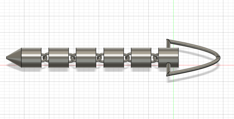 Miniatura 7 do modelo 3D Flexi Arrow Keychain