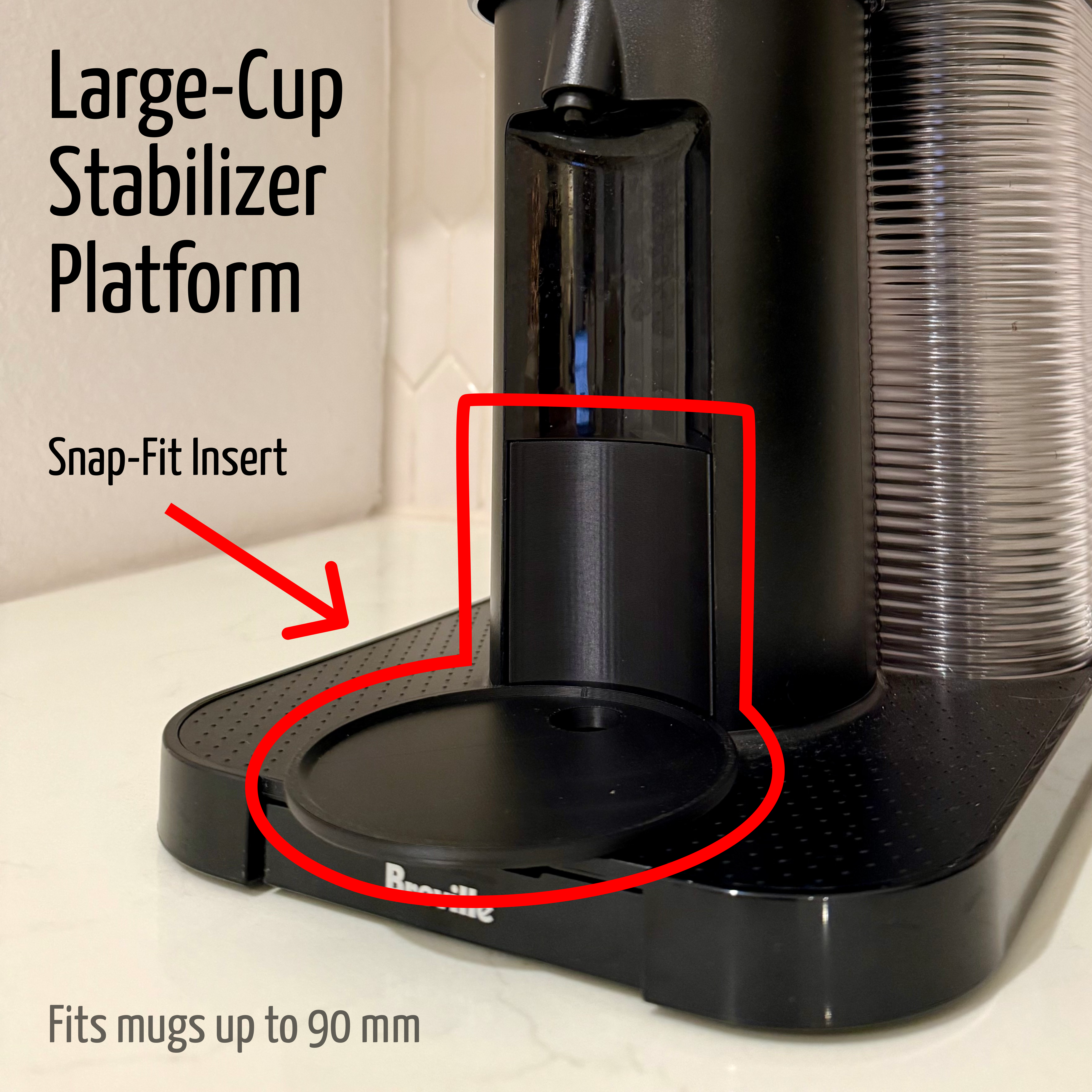 Nespresso Vertuo Large-Cup Stabilizer Platform