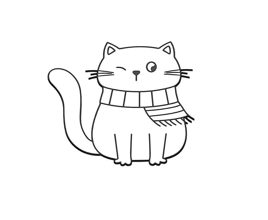 Peeking Cat