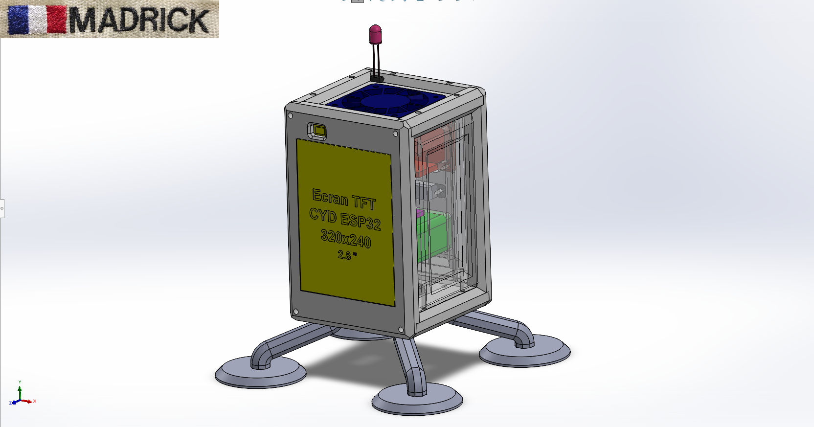 ESP32 Weather Station with Air Quality - Lunar Lander Design