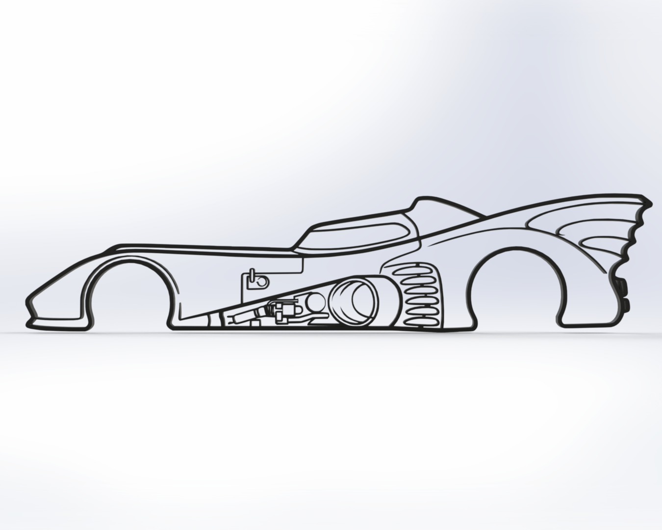Batmobile Wall Art
