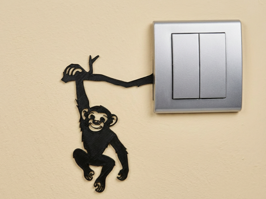 Light Switch Frame - Monkey