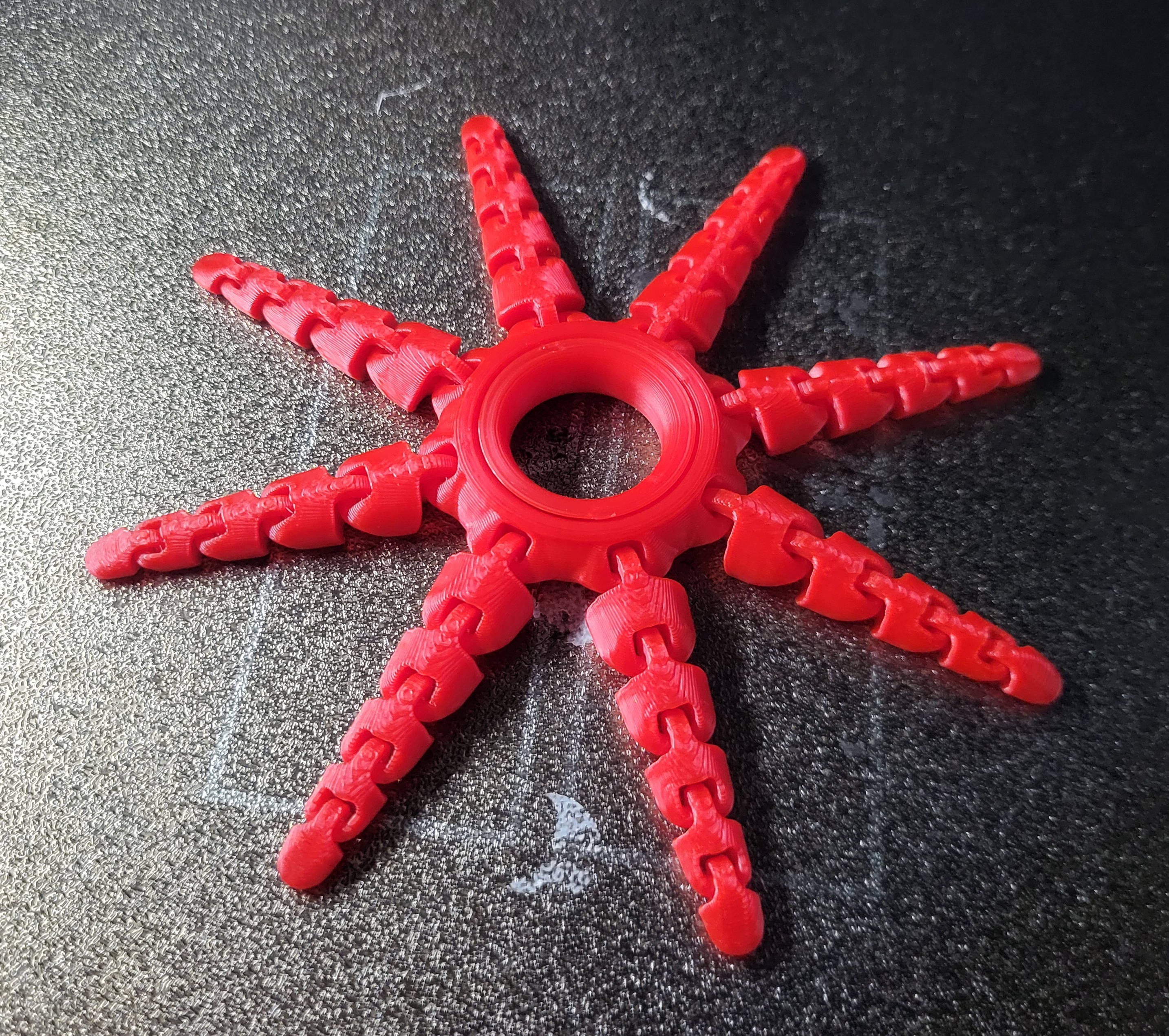 Articulated Octopus Ring – Flexible Fidget 3D Print STL — thumbnail 2