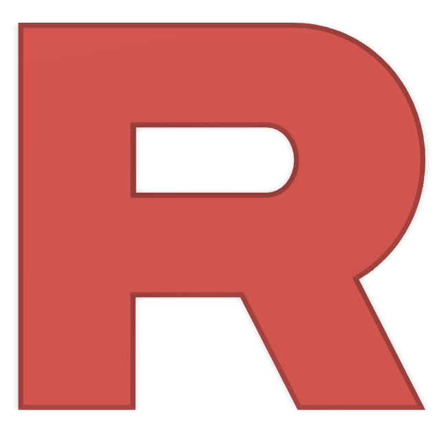 Pokemon Team Rocket Logo for Attache Case ( Valisette )