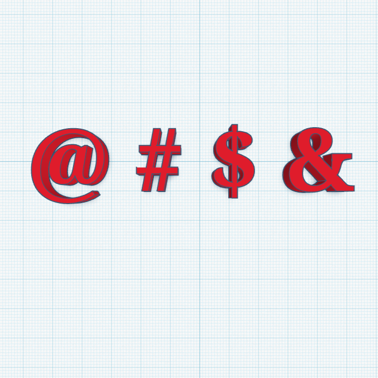 special characters