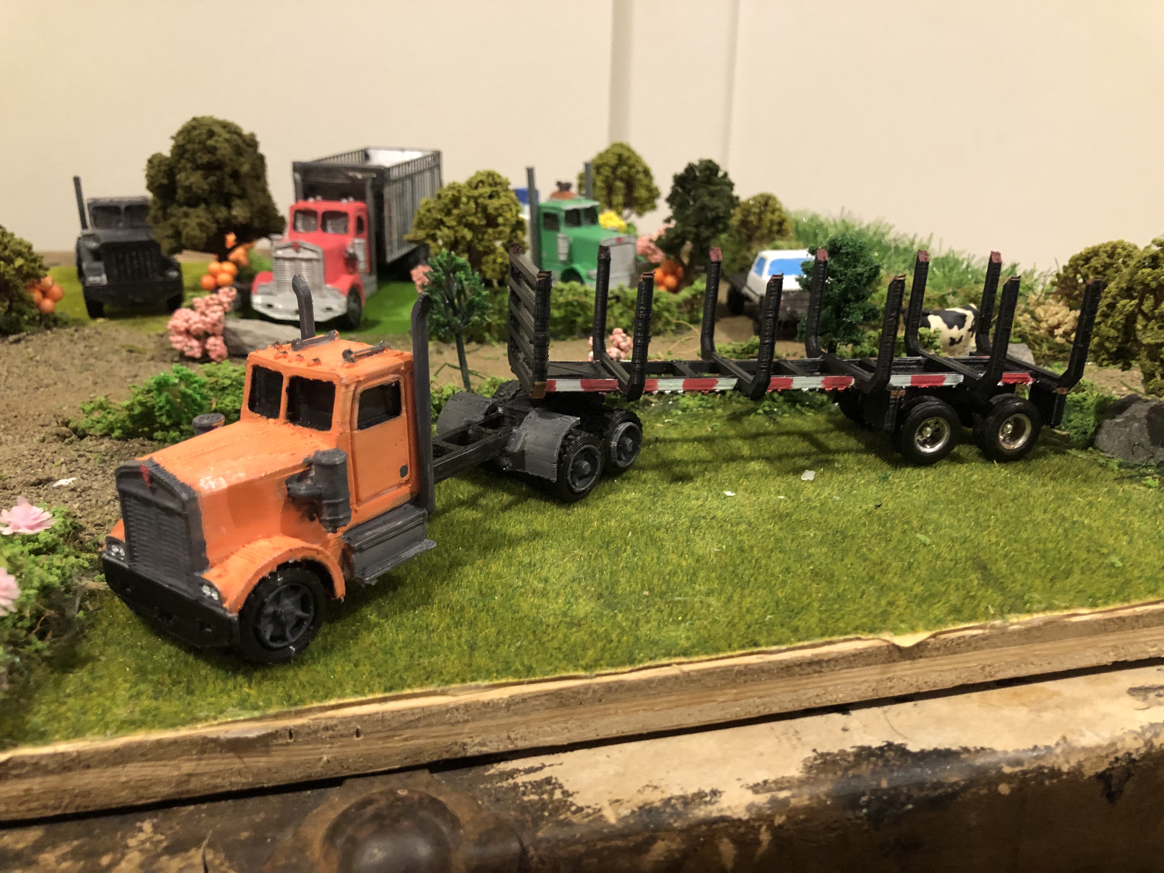 1/64 scale log trailer
