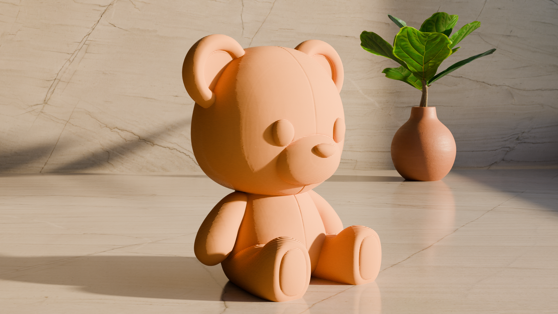 Cute Teddy Bear Figurine