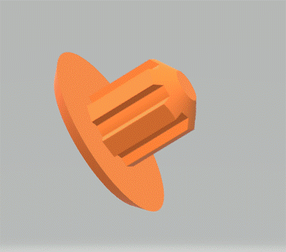 Miniatura 3 do modelo 3D Ikea Shelf Blanking Peg
