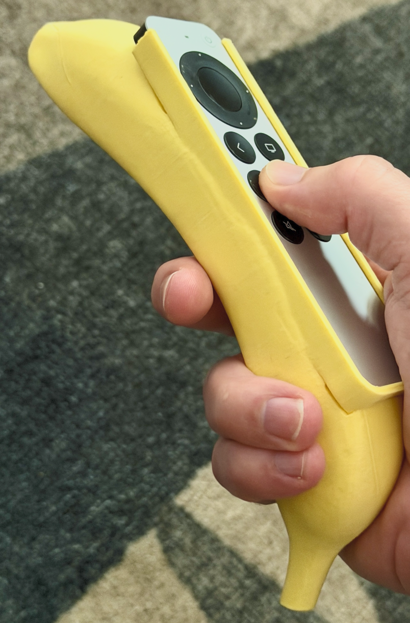 Banana Case for AppleTV 4K Remote with Airtag