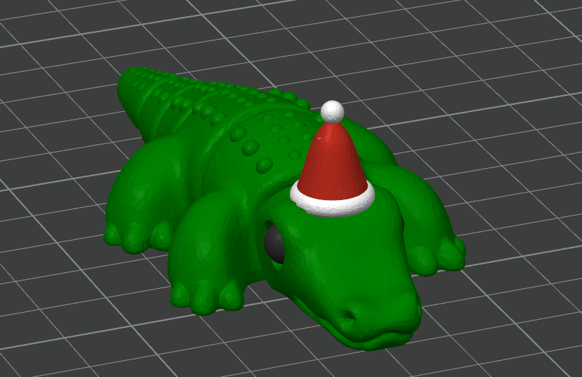 Christmas Crocodile!! Fidget