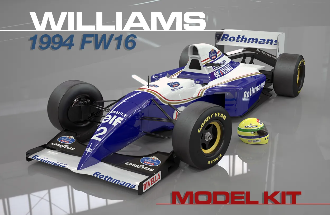 ミニカー WILLIAMS RENAULT FW16 AYRTON SENNA 1994 1:18 WILLIAMS RENAULT FW16 – AYRTON SENNA – SAN MARINO GP
