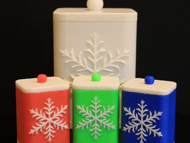Winter Snowflake Container / Box