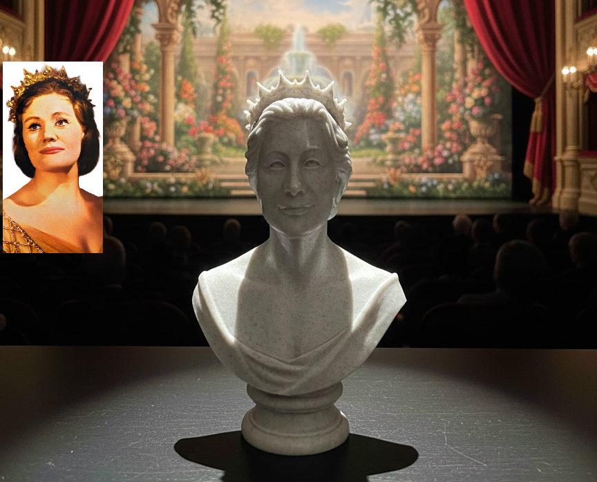 Joan Sutherland - La Stupenda - Bust