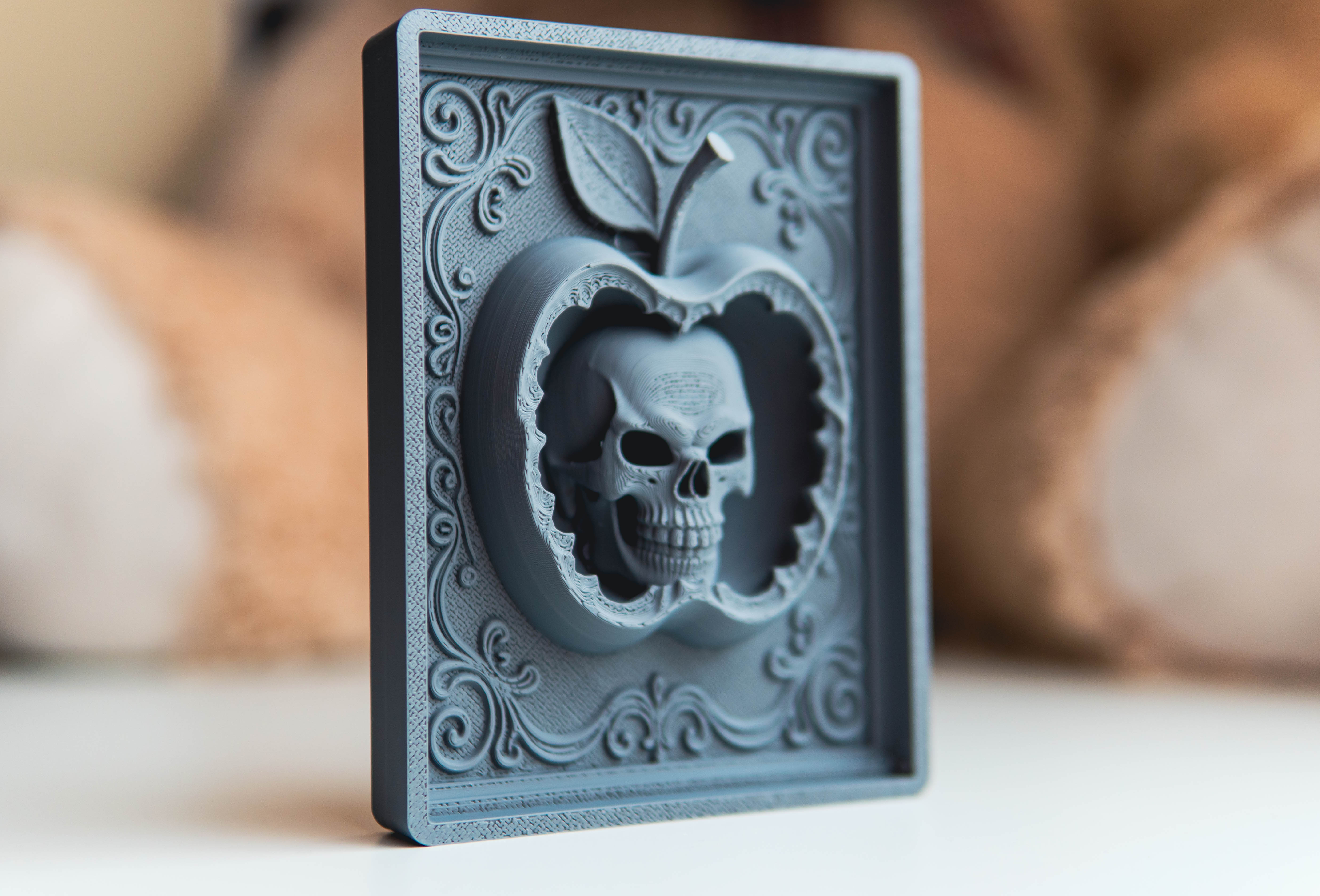 The Core of Mortality Skull Unified Bas Relief Art