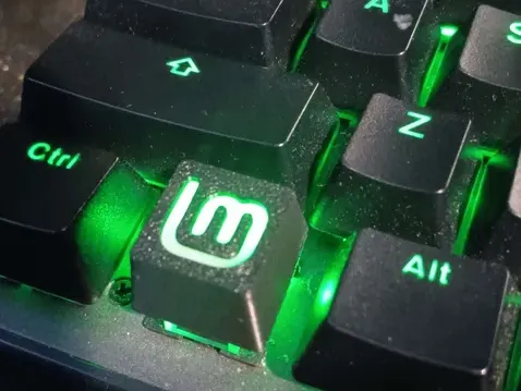 mechanical linux mint keycap