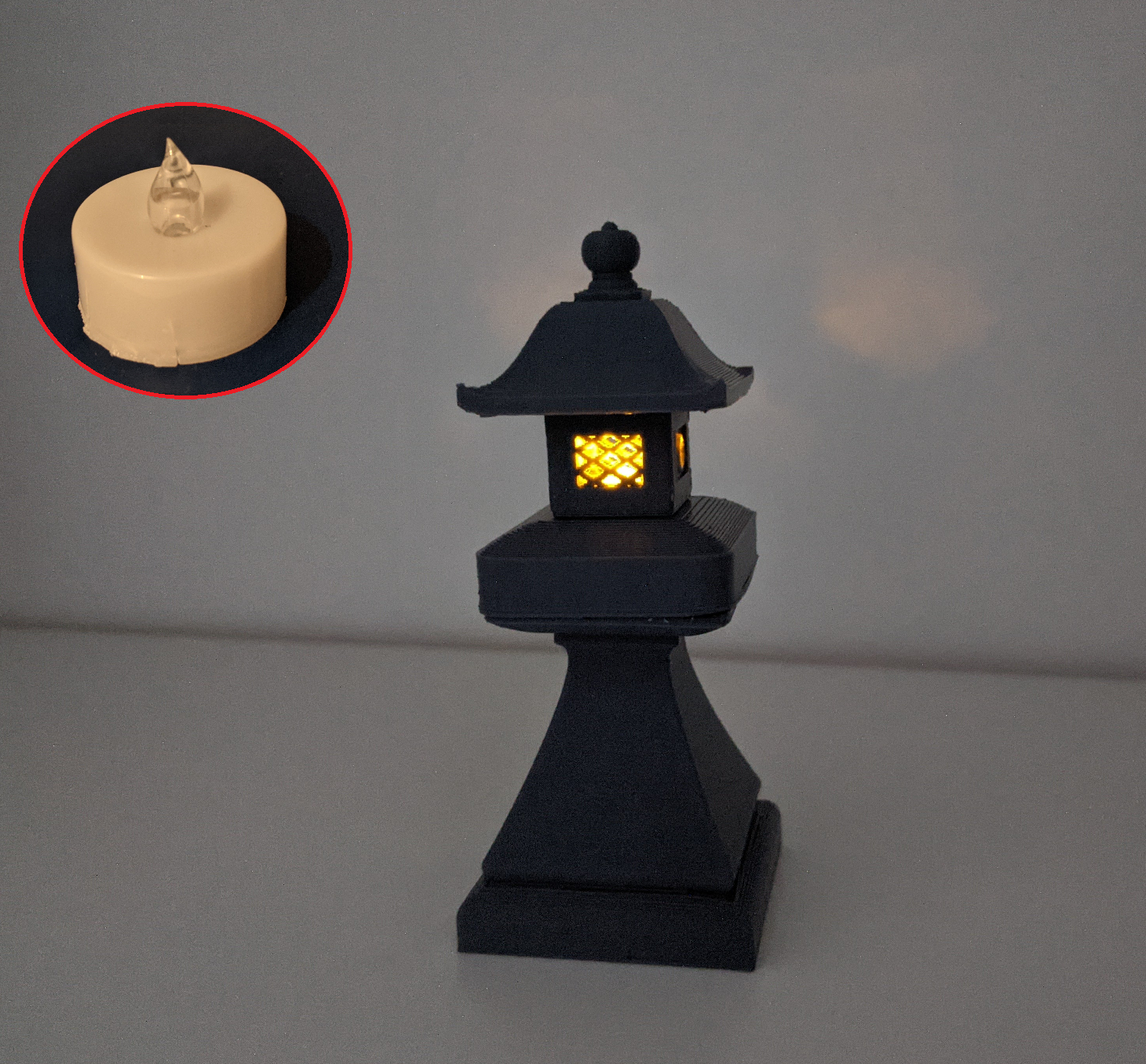 Working Pagoda Lantern (configurable)