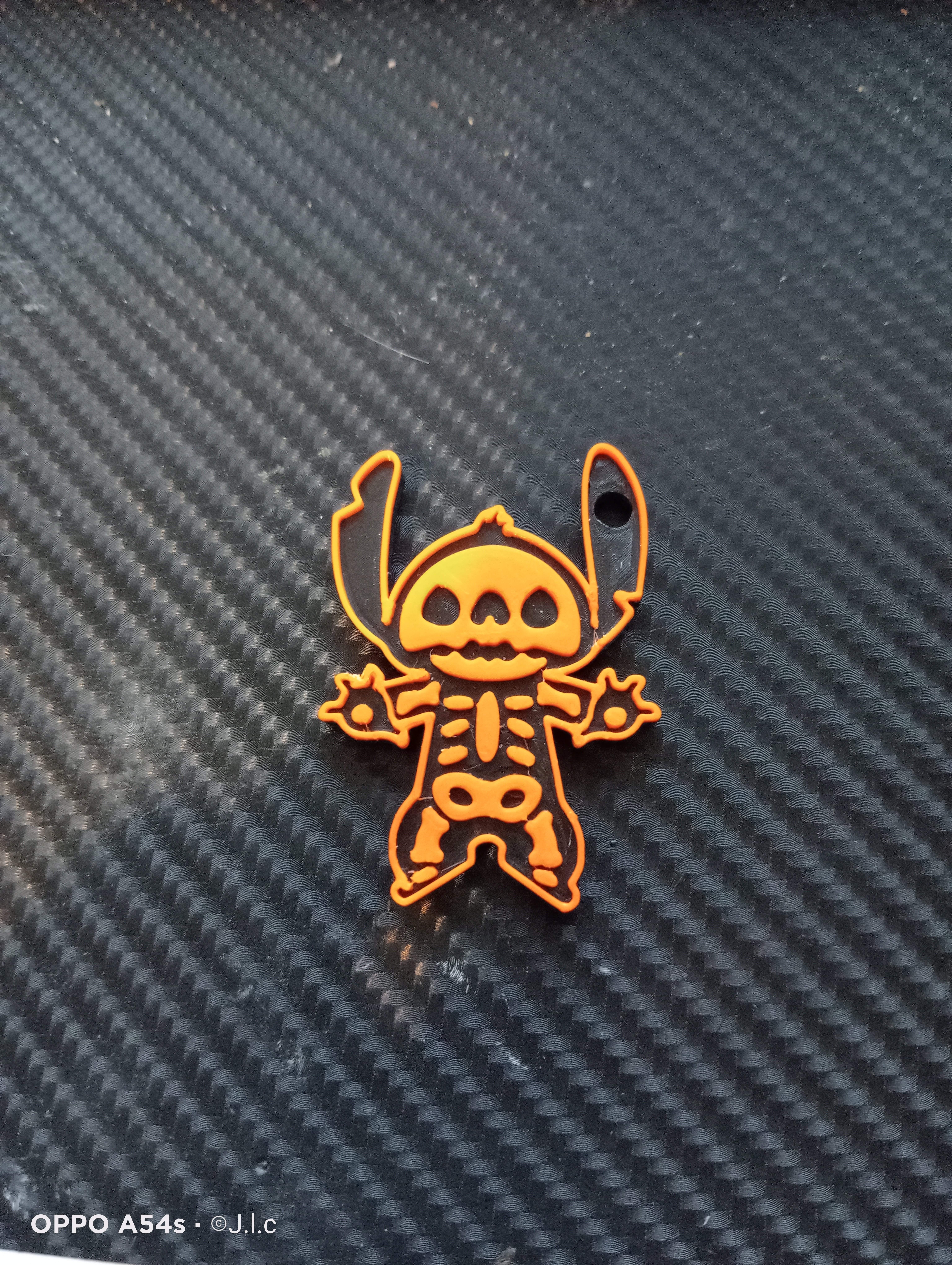 Halloween Stitch keychain