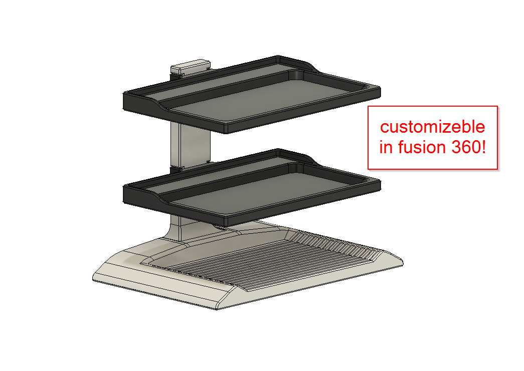 Parametric eyeglasses holder