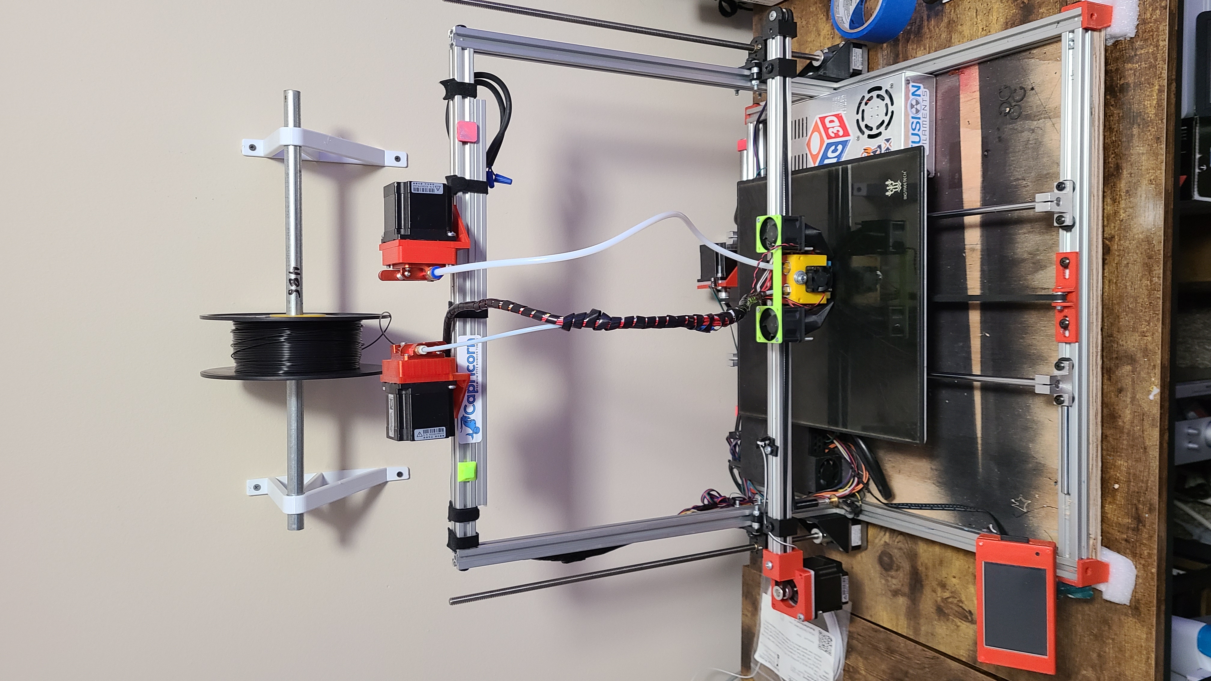 Nema23 motor mounts and XZ axes for 2020 extrusion 3D printer