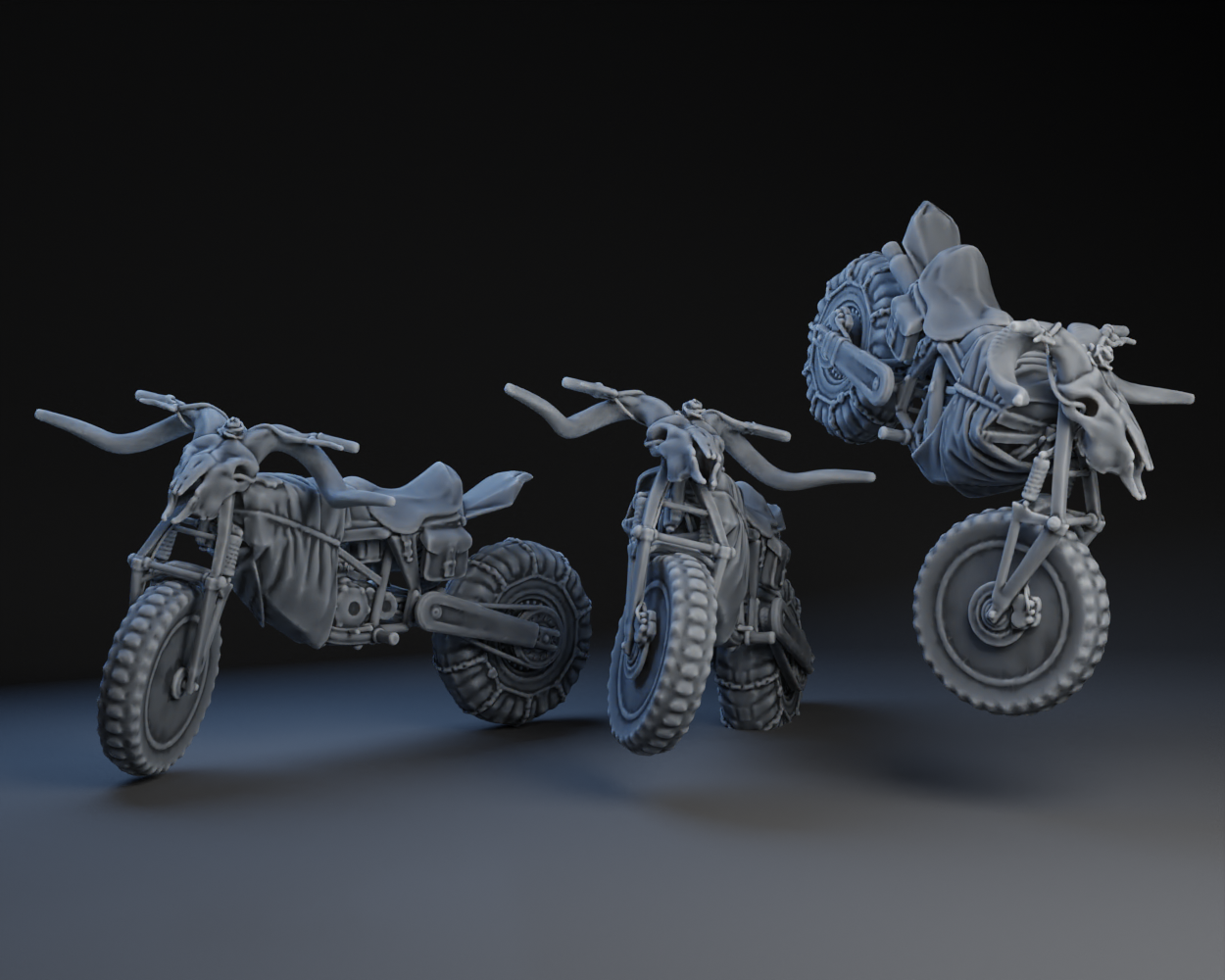 Goat Skull Dirt Bike